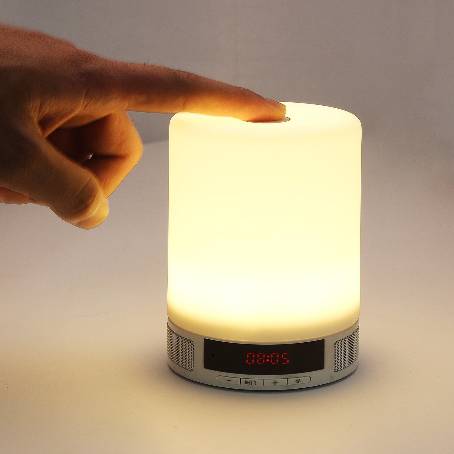 ThorFire LED Night Light Speaker Touch Lamp Portable Bluetooth Wireless