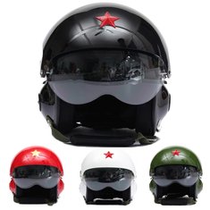Мотоцикл Скутер шлем ВВС пилота со звездой размер L