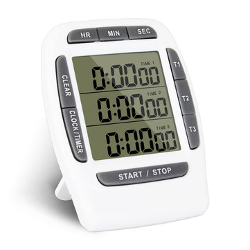 KCASA KC-CKT999 Multifunction 3 Display Channels Timer Electronic Countdown