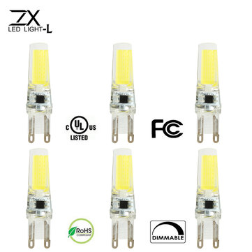 ZX Dimmable G9 COB LED Chandelier Light Replace Halogen 