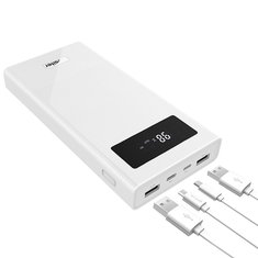 Besiter 20000mAh QC3.0 Quick Charge Dual USB LED Display Power Bank with Type-C and Micro Input
