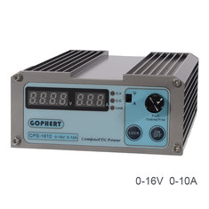 GOPHERT CPS-1610 16V 10A 110V/220V Precision Digital Adjustable Mini DC Power Supply