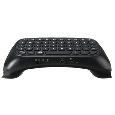 2.4G Mini Wireless Keyboard With USB Receiver For PS4 Slim Controller Black