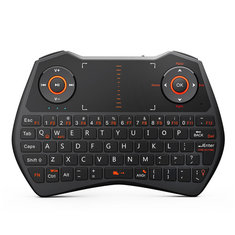 Rii i28 2.4GHz Wireless Backlit Keyboard Touchpad Fly Air Mouse Control With Earphone Jack