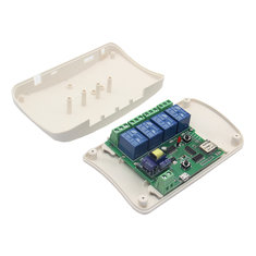 Geekcreit® USB 5V Or DC 7V-32V DIY 4 Channel Jog Inching Self-locking WIFI Wireless Smart Home Switch APP Remote Control With Case