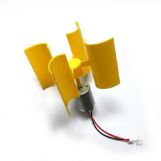 Miniature Vertical Axis Wind Alternative Energy Generator Small DC Wind Turbine DIY Technology Making Physical Power Principle