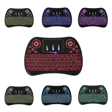T2 Colorful Backlit 2.4G Wireless Keyboard for Android TV Box 