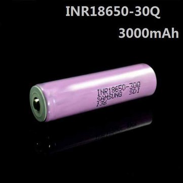 4PCS Samsung INR18650-30Q 3000mAh Unprotected Button Top 18650 Battery