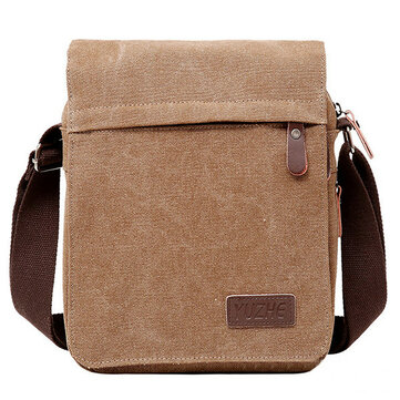 Men Retro Canvas Travel Shoulder Bags Recreation Messenger Bag - US$34.99