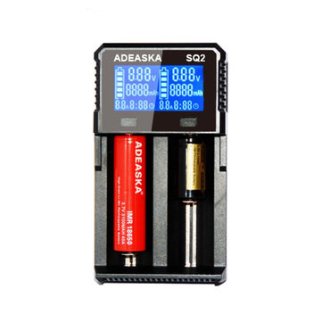 ADEASKA SQ2 Intelligent LCD Display USB Rapid Battery Charger for IMR/Li-ion Ni-MH/Ni-Cd Battery